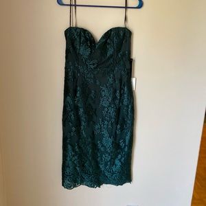 Beautiful strapless forest green dress NEW WITH TAGS